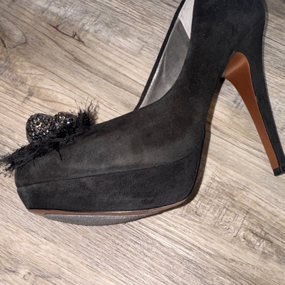 BCBGeneration Black Heels with Embellished Accents - Picture 8 of 8